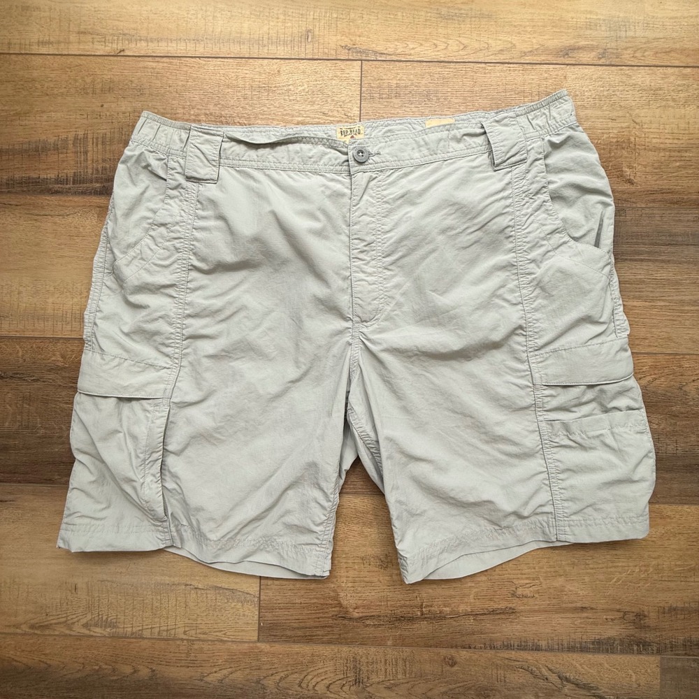 Redhead Light Gray Pockets Lightweight Cargo Shorts Men Size 40/42